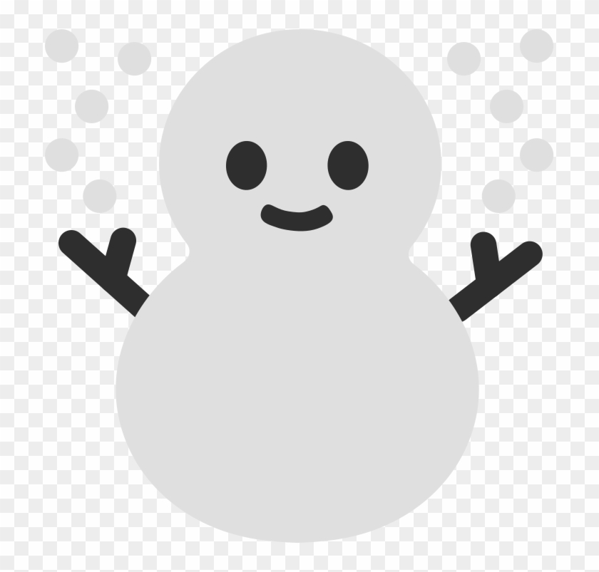 File - Emoji U2603 - Svg - Google Snowman Emoji Clipart