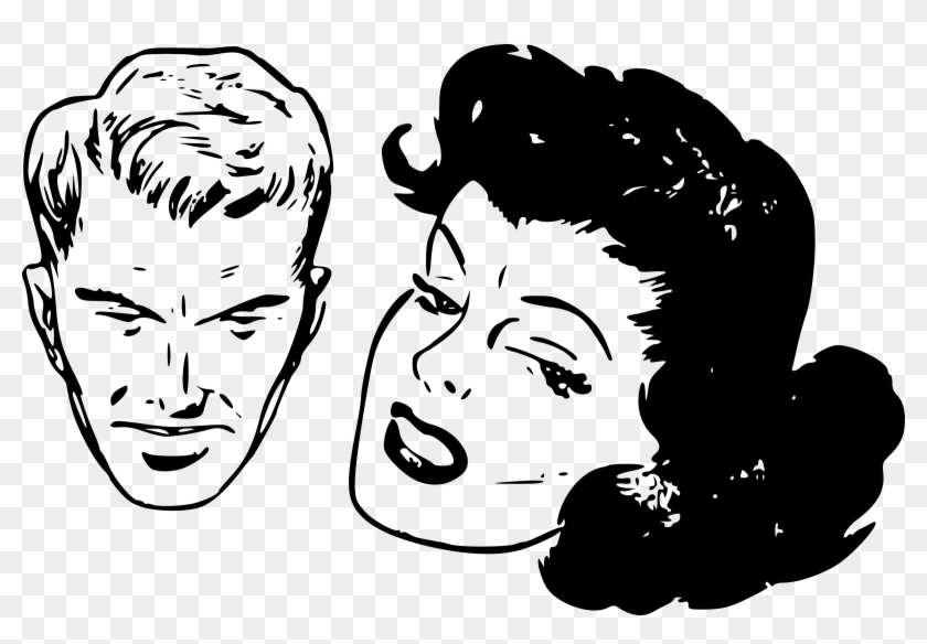 How Do We Come To A Resolution When There Are Expectations - Vintage Cartoon People Clipart