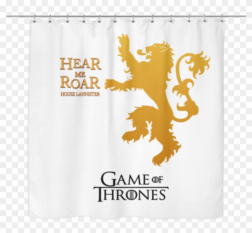 Game Of Thrones Shower Curtain House Lannister Hear - Game Of Thrones Symbols Lannister Clipart
