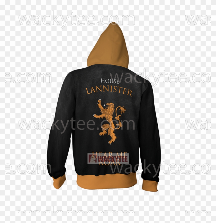 House Lannister Game Of Thrones Hear Me Roar New Zip - Wonder Woman Hoodie Clipart #5558807