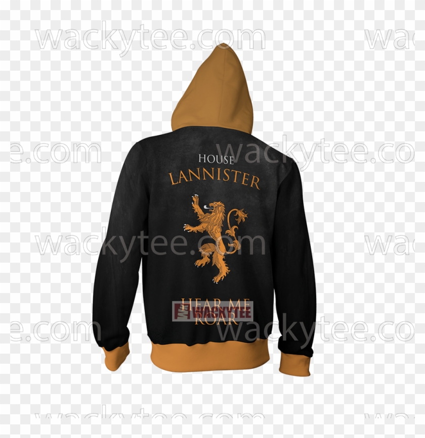 House Lannister Game Of Thrones Hear Me Roar New Zip - Wonder Woman Hoodie Clipart