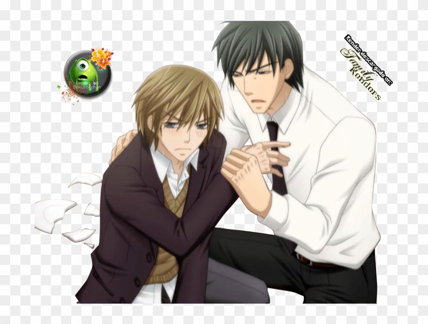Png-shinobu X Miyagi - Junjou Terrorist Clipart