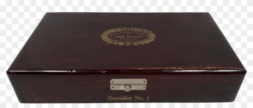 Vintage 1970's Cuban Cigar Humidor Box - Plywood Clipart
