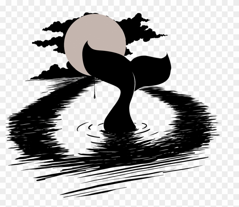 Whale Tail Tear Drop, Help Save The Whales Support - Illustration Clipart