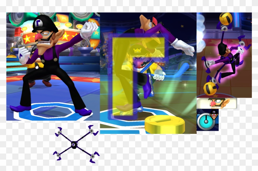Flying Waluigi - Download - Cartoon Clipart