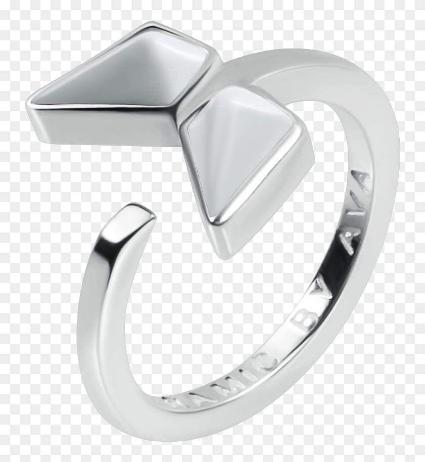Whale Tail Ring, Silver L White 4200 Руб - Platinum Clipart #5560273