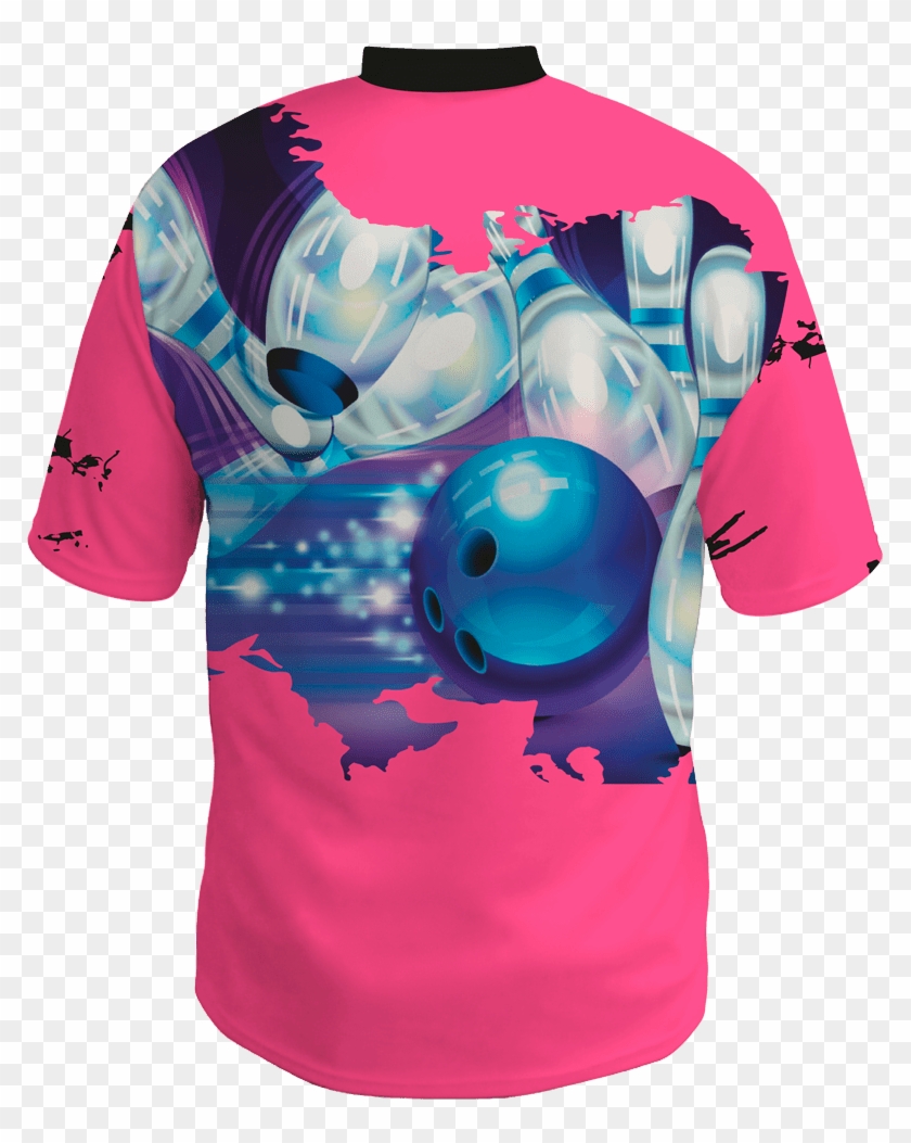 Custom Men's Bowling Jersey Brush Strokes - Fond D Écran Bowling Clipart