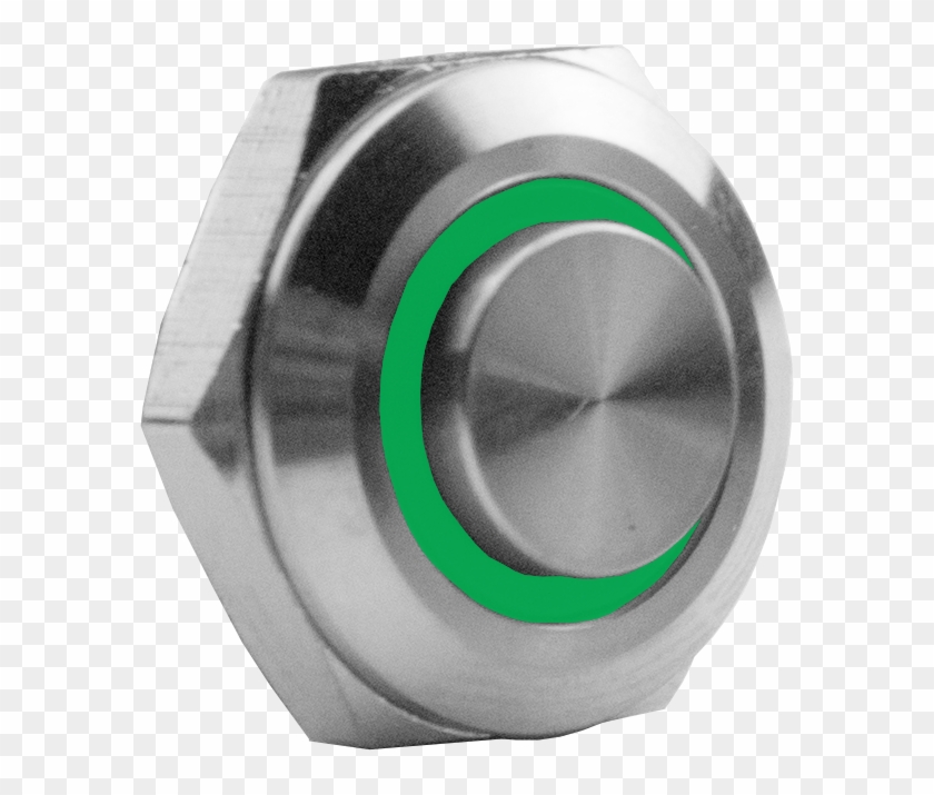 Push-button "blank" Silver - Circle Clipart #5561078