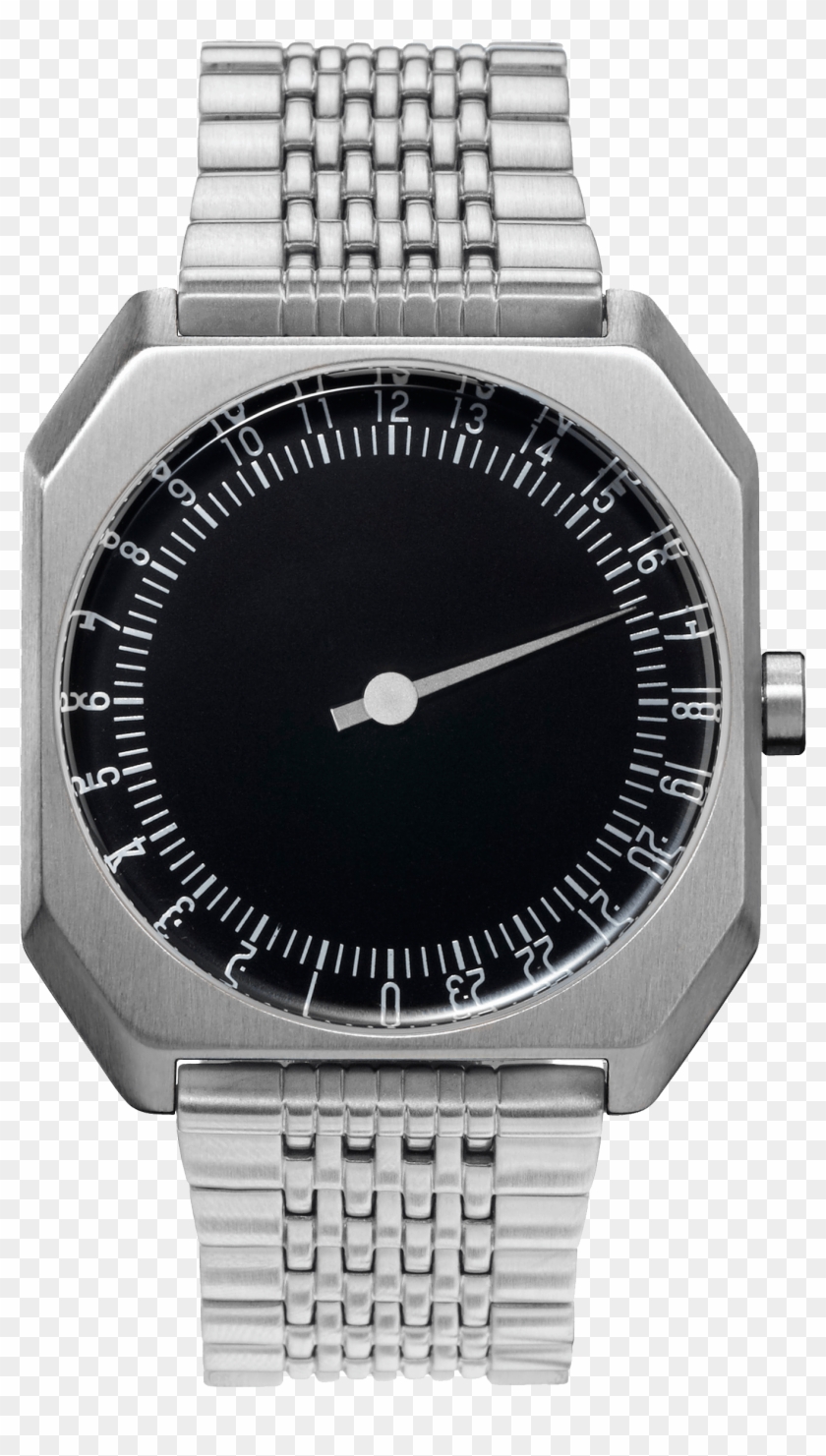 1 Front Slow Jo 02 Swiss Made, 24 Hour One Hand Wrist - Slow Watch Clipart #5561236