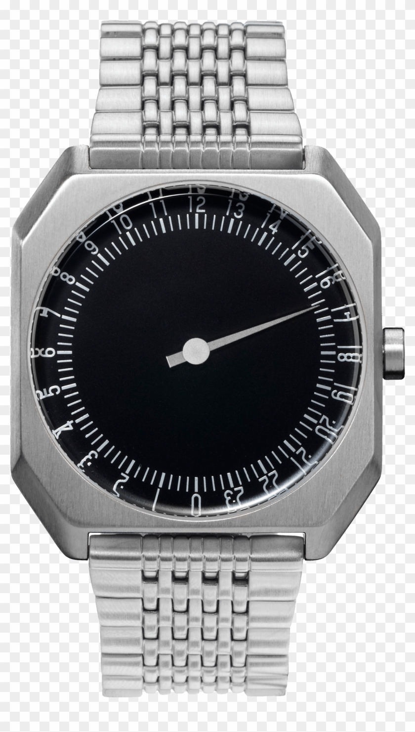 1 Front Slow Jo 02 Swiss Made, 24 Hour One Hand Wrist - Slow Watch Clipart