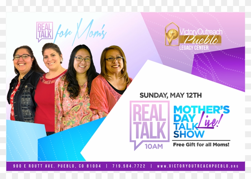 Mother's Day Talk Show Real Talk May - Flyer Clipart