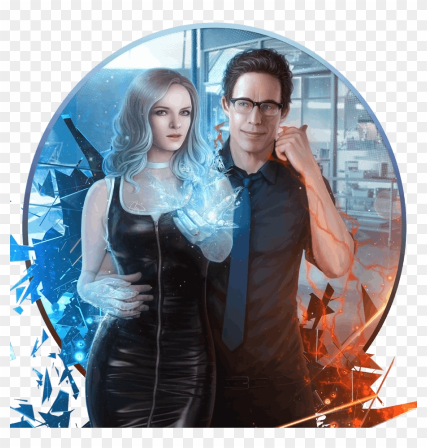 7 Harrison Wells/killer Frost - Harrison Wells Fan Art Clipart #5561542