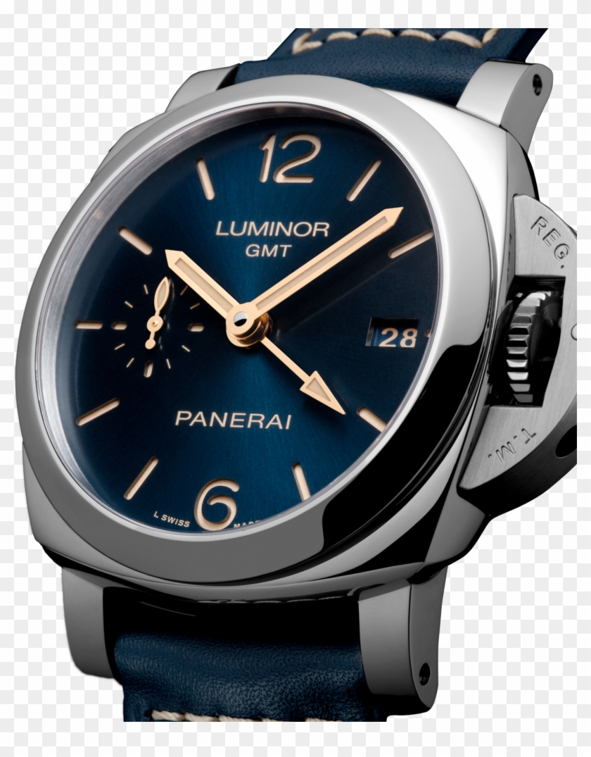 Blue Sun-brushed Sandwich Dial - Analog Watch Clipart