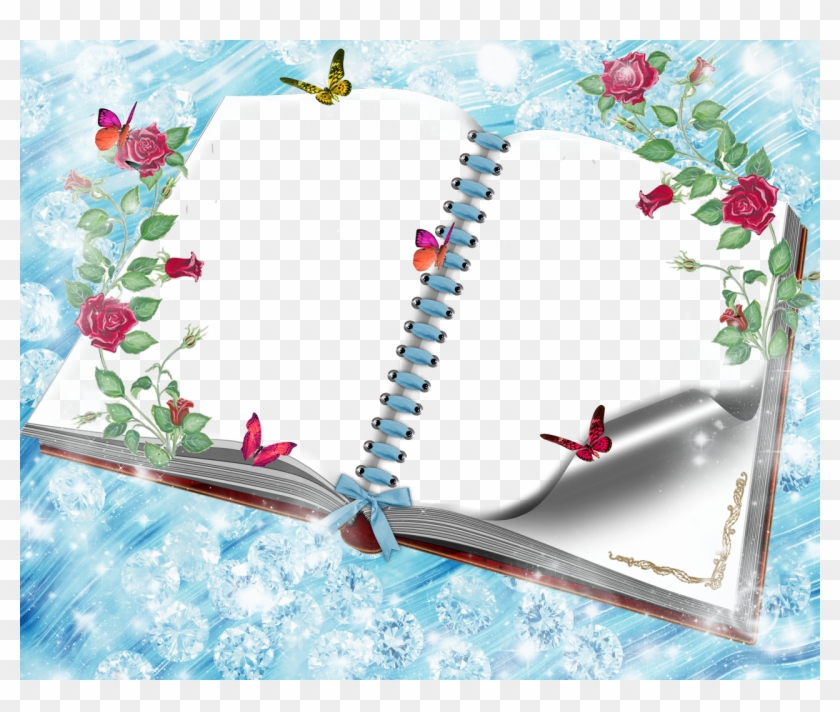 View Full Size - Book Photo Frame Png Clipart