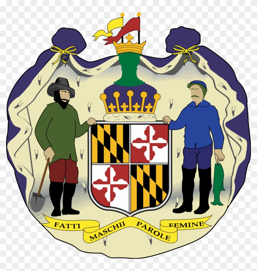 Maryland's Coat Of Arms - State Seal Of Maryland Clipart