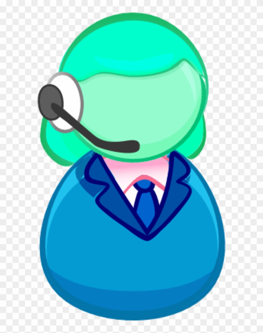 Female User Icon Ear Headset Call Center - Customer Service Clip Art - Png Download