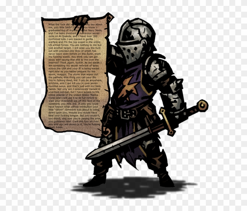 View Samegoogleiqdbsaucenao Deus Vult , - Crusader Darkest Dungeon Sprite Clipart