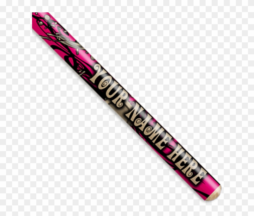 Neon Pink And Silver Splat Swirl Personalized Drumsticks - Ski Clipart #5563279