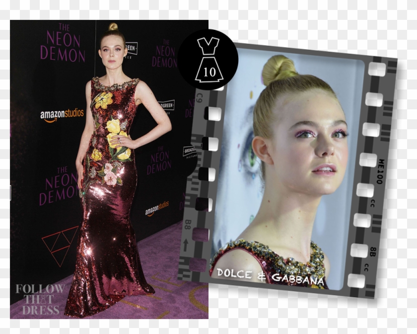 Elle Fanning In Dolce & Gabbana - Photomontage Clipart