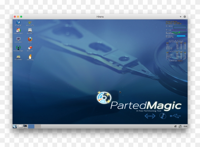 Hirens Boot Cd Windows 10 Transparent Background - Parted Magic Livecd Clipart