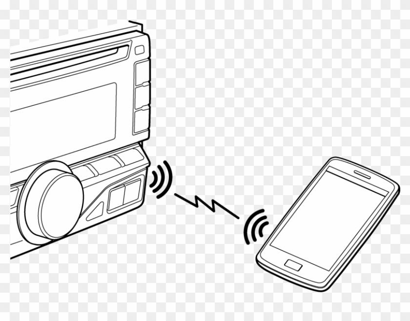 Connect The Android Smartphone Via Bluetooth - Illustration Clipart