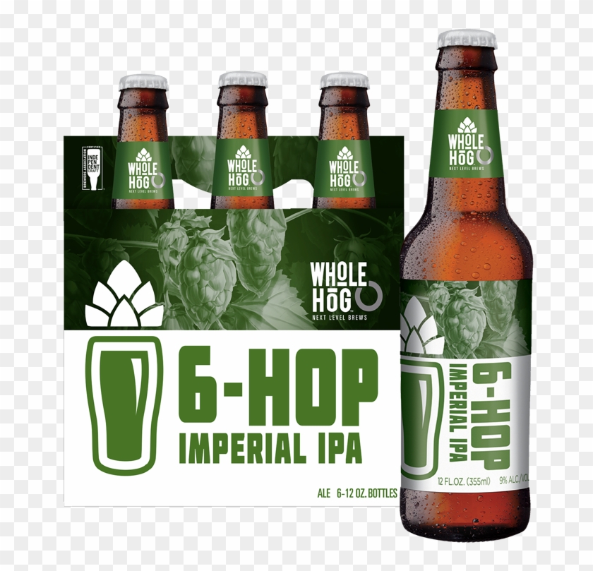 6-hop Imperial Ipa - Whole Hog Brewing 6 Pack Clipart
