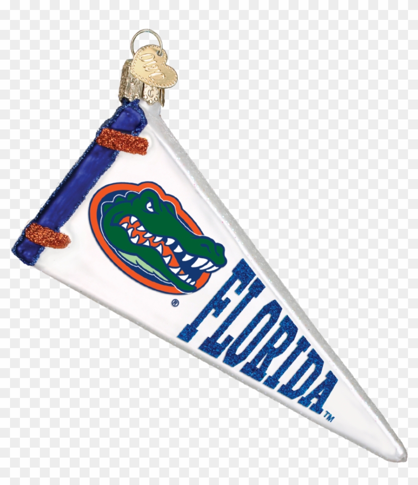 Old World Christmas Gator Pennant Ornament - Florida Gators Clipart