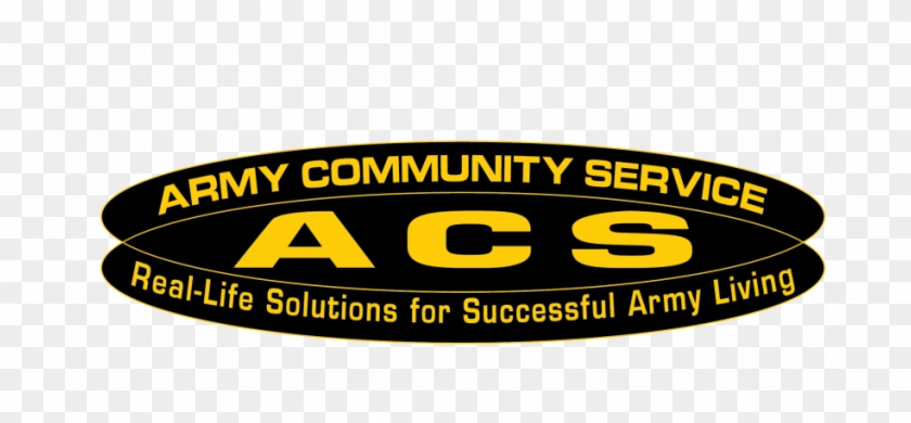 Acs Logo Png Transparent Background - Army Community Service Logo Clipart #5566207