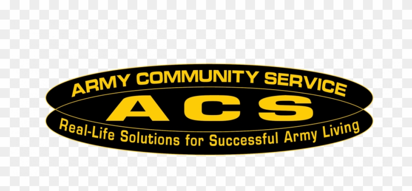 Acs Logo Png Transparent Background - Army Community Service Logo Clipart