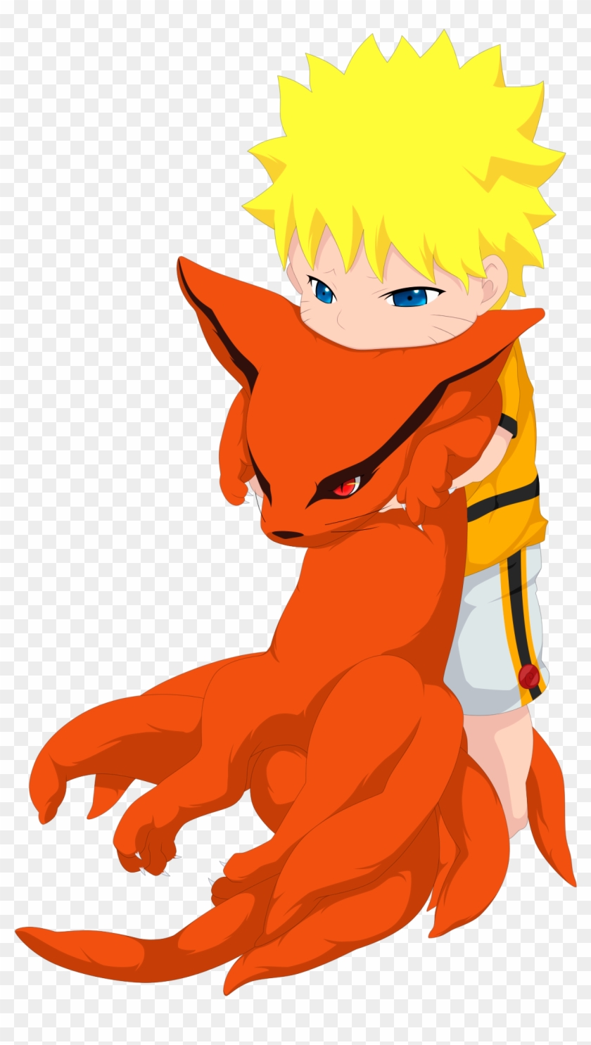 Naruto And Kurama - Naruto And Kurama Cute Clipart