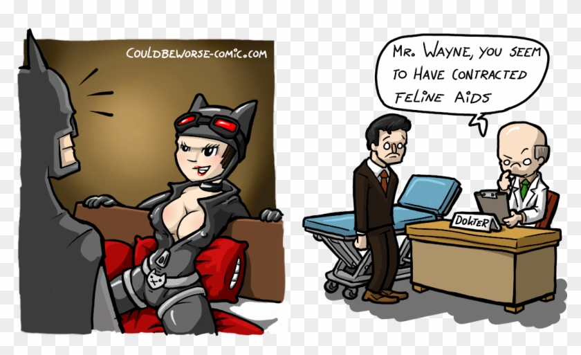 So No Protection In Your Utility-belt There Batman - Couldbeworse Comic Clipart