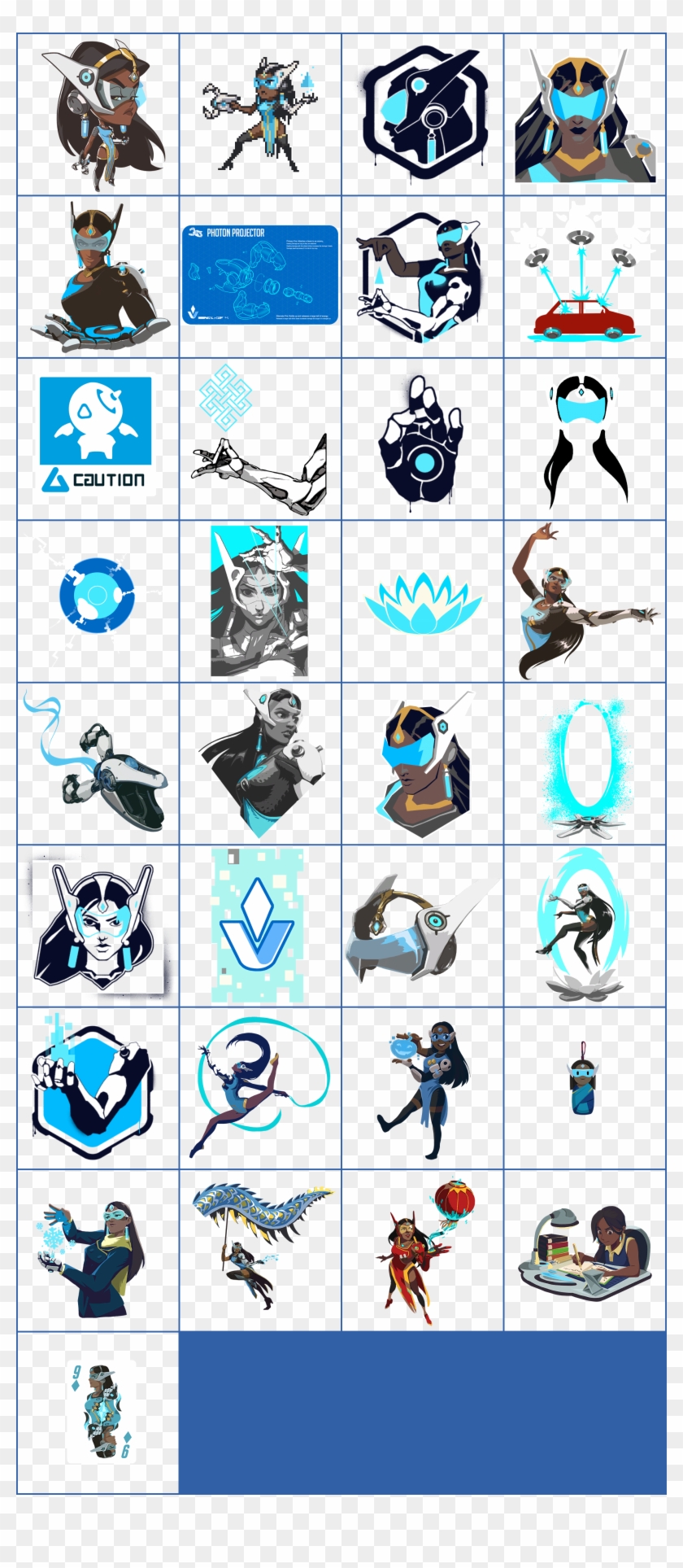Click For Full Sized Image Symmetra - Overwatch Symmetra Logo Png Clipart #5567674