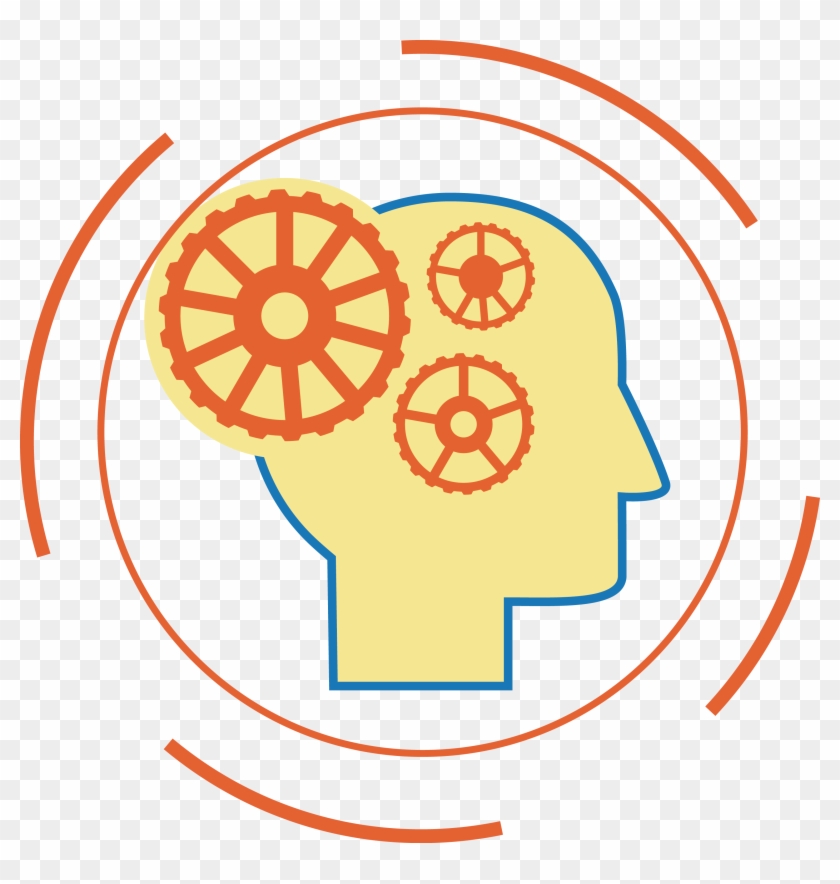 Cerebrum Gear Clip Art - Sticker - Png Download #5567736