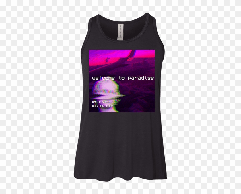 Retro Hipster Streetwear Shirt - Bella + Canvas Youth Flowy Racerbacktank Girl's 8800 Clipart