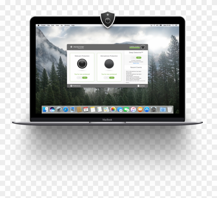 Camera Guard 2 For Mac Graphic - Personal Computer Clipart #5568103