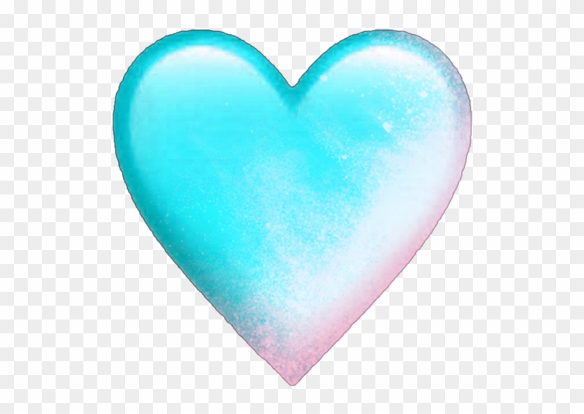 #heart #hearts #blue #emoji #emojis #pink #smoke - Heart Clipart #5568203