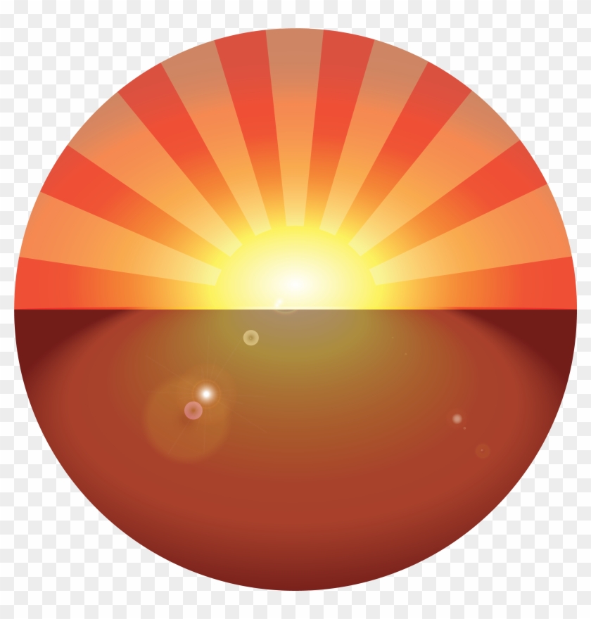 A Golden Hour Represented With Warm Colors - Circle Clipart