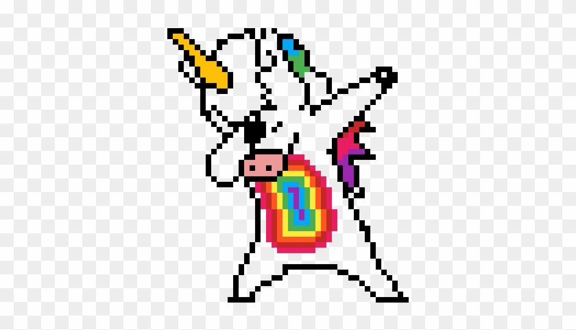 Dabbing Unicorn - Perler Beads Dabbing Unicorn Clipart