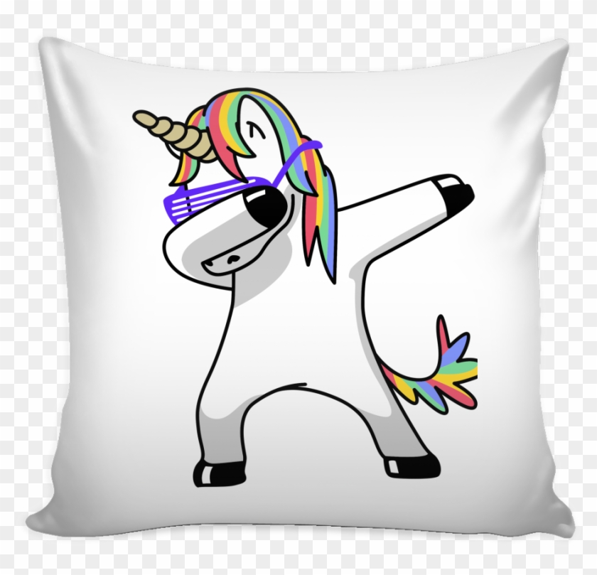 Dabbing Unicorn Pillow Case - Cool Unicorn Clipart