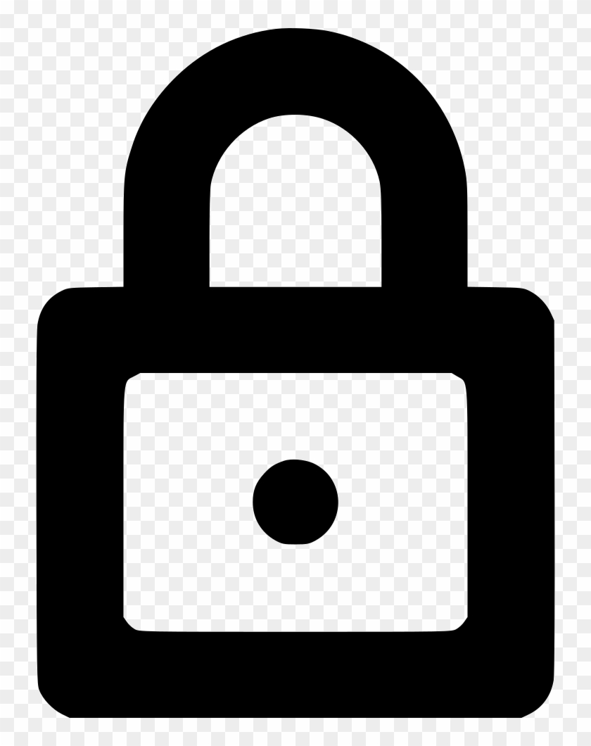 Padlock Drawing Graffiti - Cyber Defence White Icon Clipart