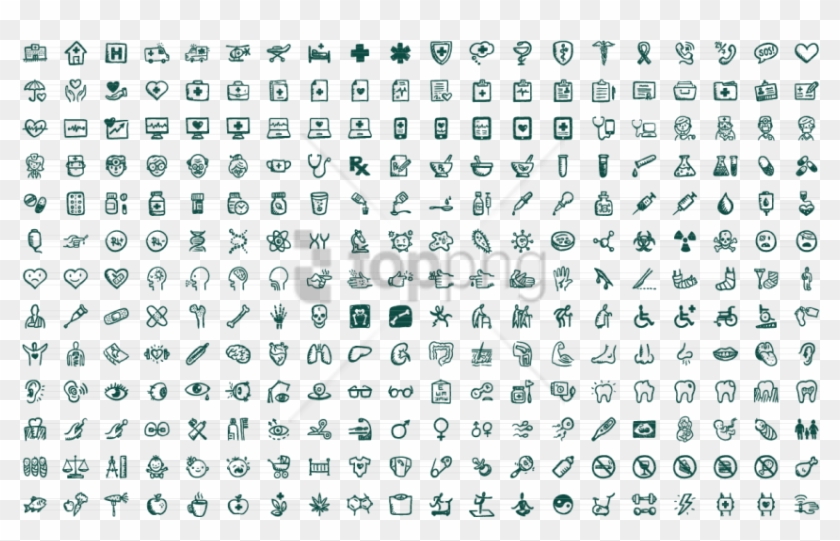 Free Png Healthy Icons 260 Hand-drawn Medical Icons - Skateboard Word Search Clipart #5571697