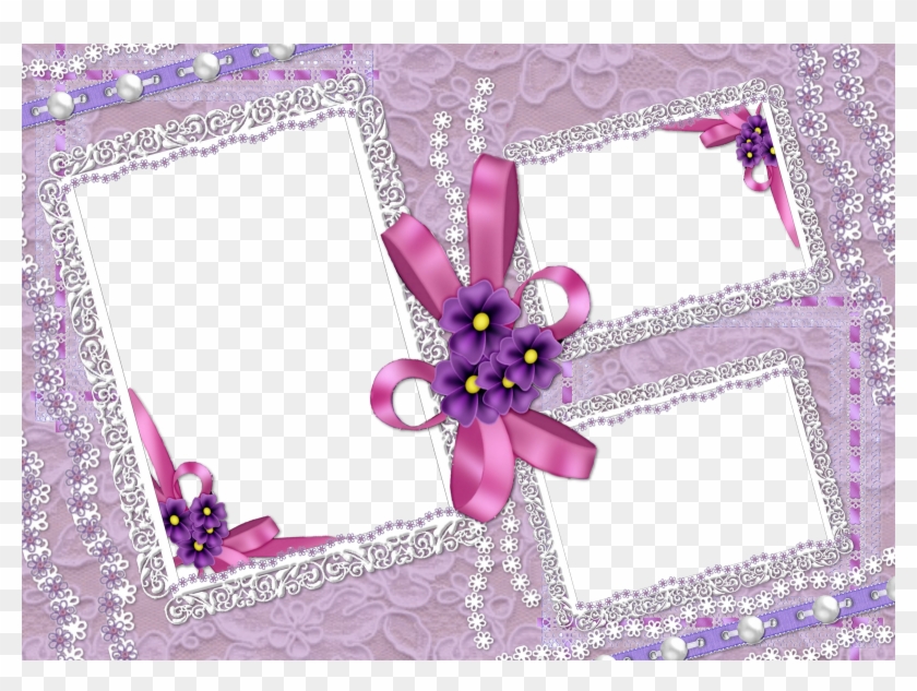 Arquivos Em Png São Ideais Para Moldura Pois Tem As - Moldura Para 4 Fotos Png Clipart
