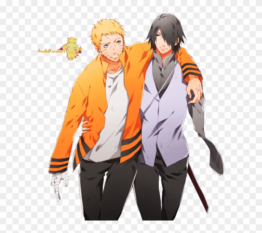 Naruto And Sasuke Render Clipart