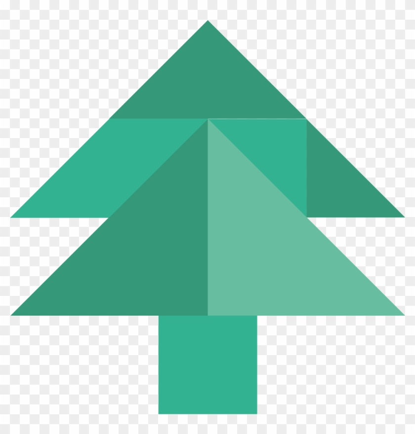Wik Daheim Logo Icons-10 - Tangram Arbol De Navidad Clipart