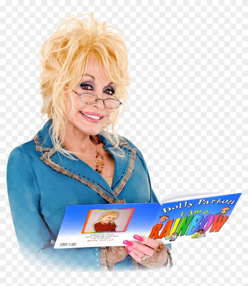 Dolly Parton I Am A Rainbow - Dolly Parton Reading A Book Clipart #5572454