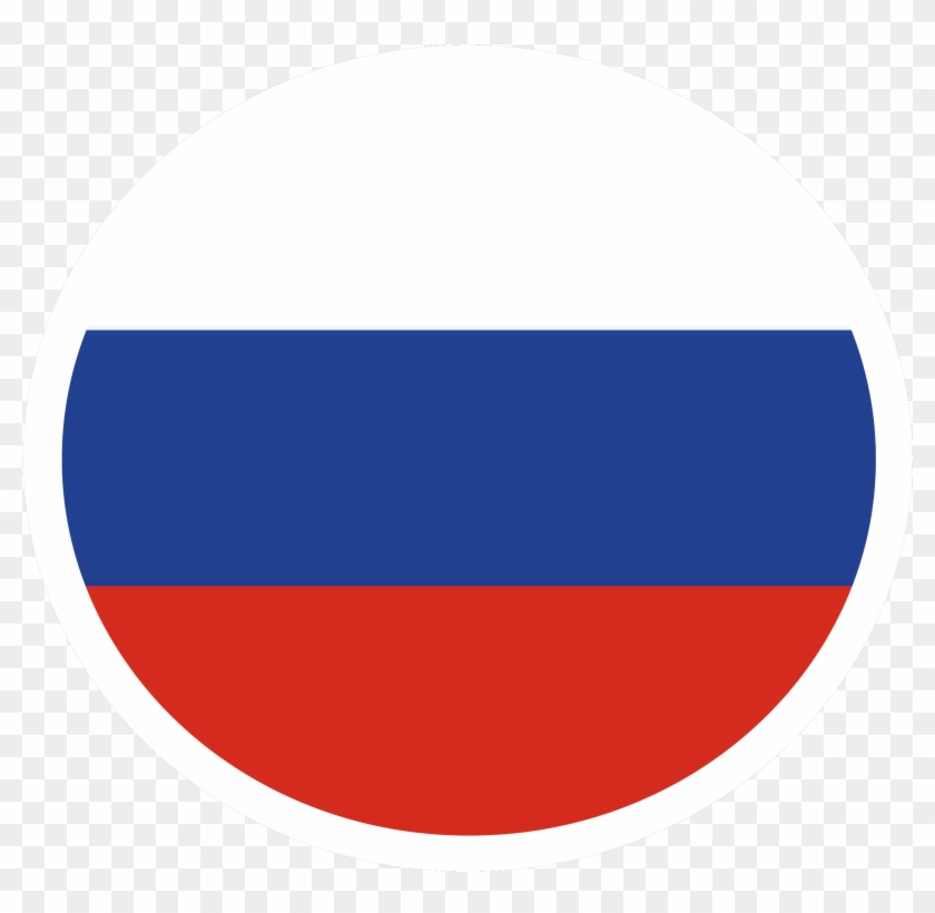 Icon Russian Languag - Russian Flag In Circle Clipart #5572620