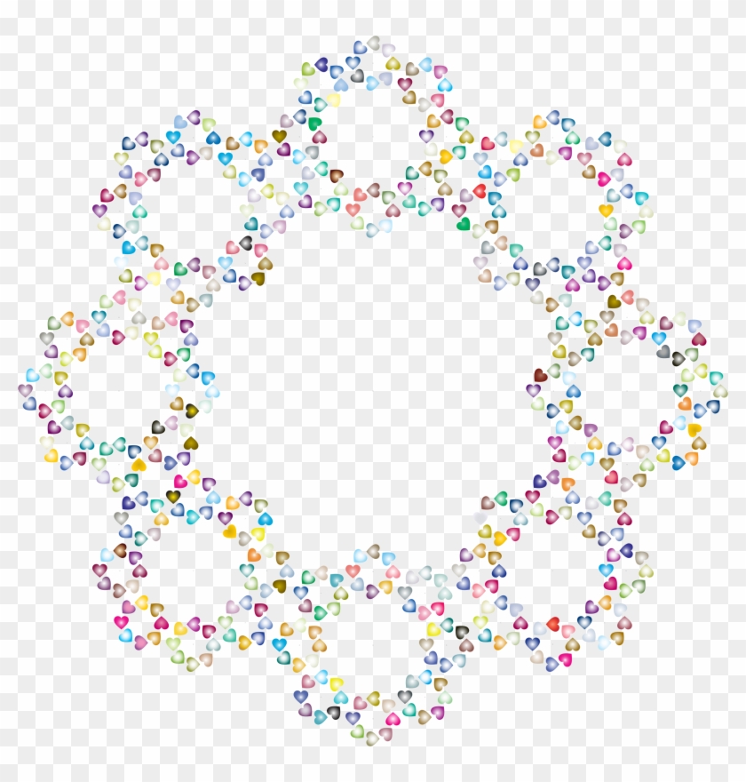 This Free Icons Png Design Of Abstract Hearts Frame - Portable Network Graphics Clipart