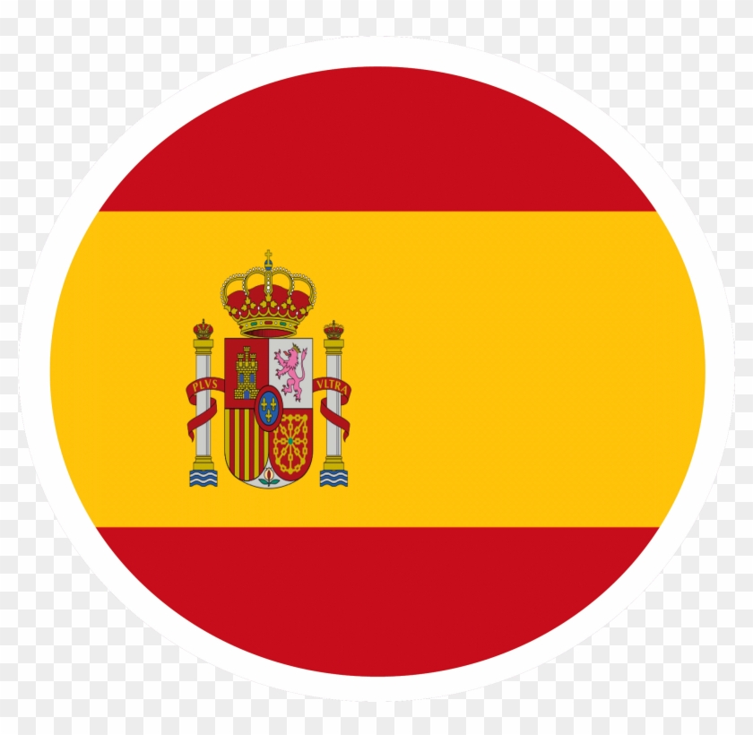 Round Spain Flag Icon Clipart