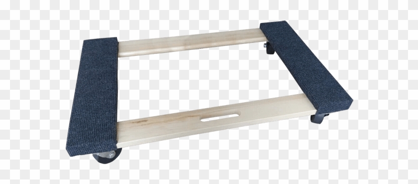 Furniture Cart Carpeted Wood Dolly - Outdoor Bench Clipart