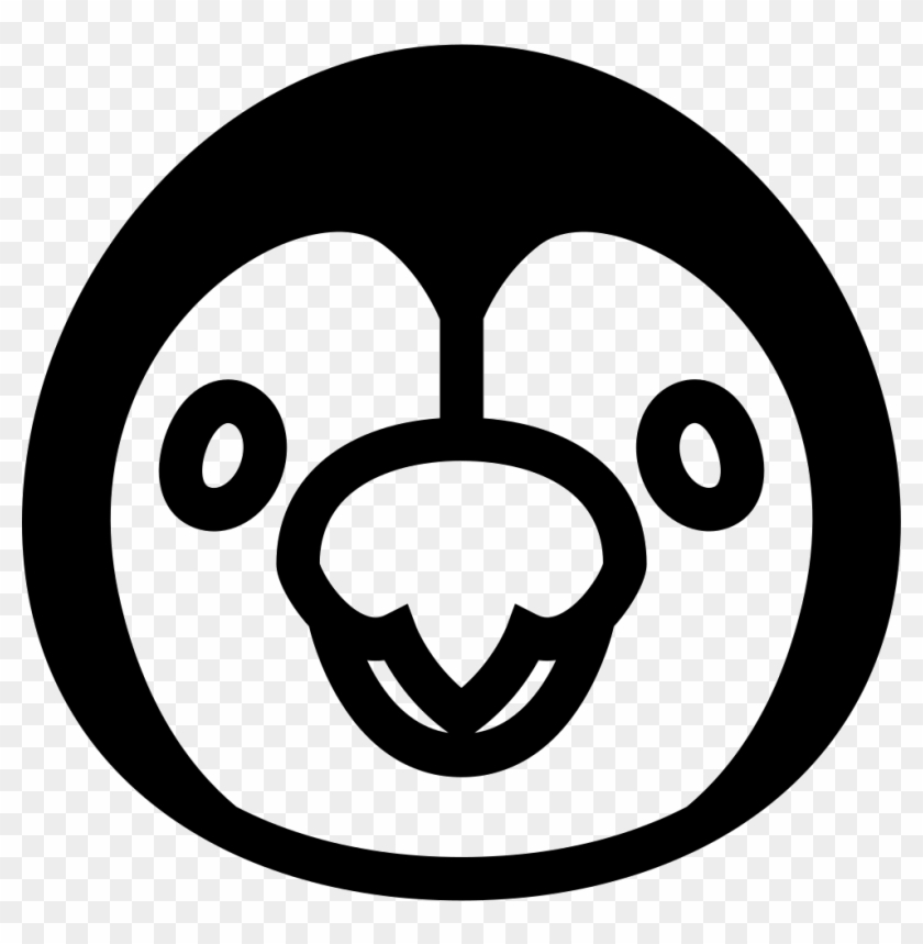 Png File Svg - Penguin Face From Front Clipart